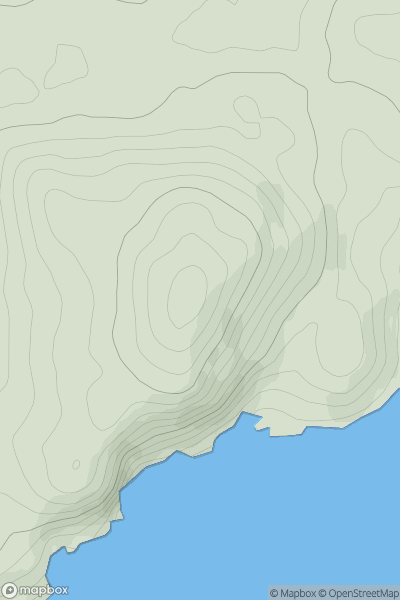 Thumbnail image for White Hill [The Glenkens to Annandale] showing contour plot for surrounding peak